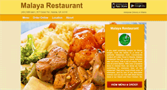 Desktop Screenshot of malayarestaurant.com